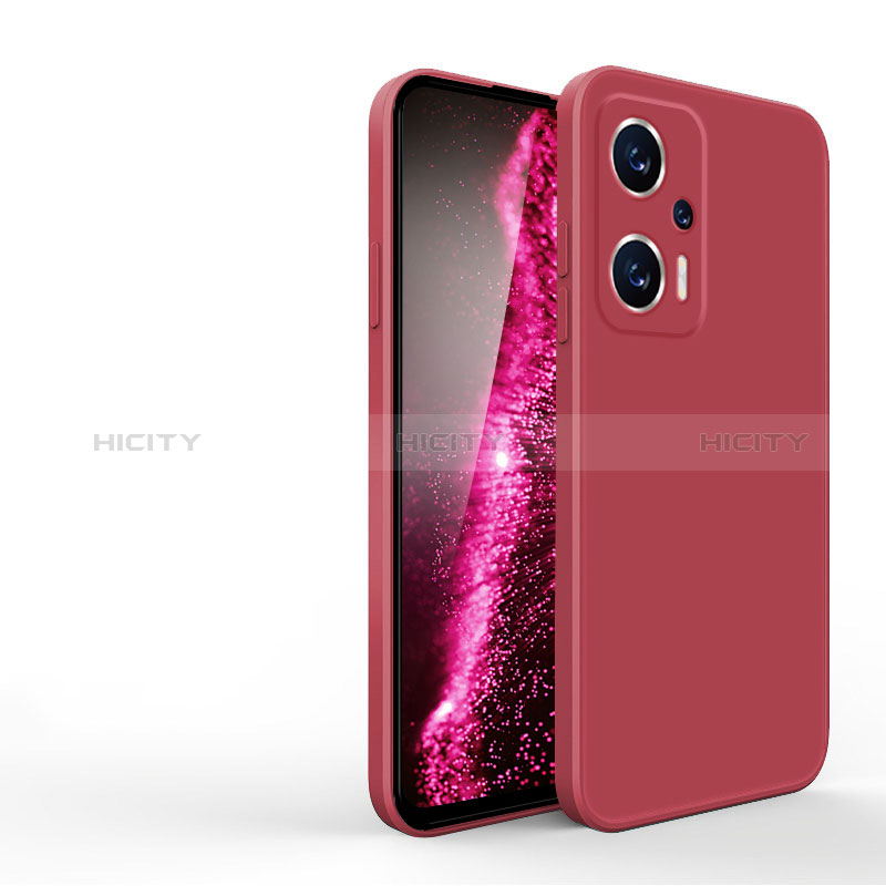 Custodia Silicone Ultra Sottile Morbida 360 Gradi Cover YK3 per Xiaomi Redmi Note 11T Pro+ Plus 5G Rosso