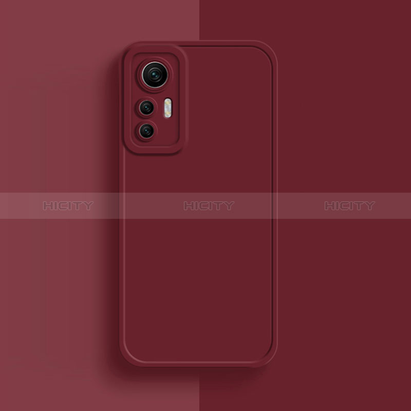 Custodia Silicone Ultra Sottile Morbida 360 Gradi Cover YK3 per Xiaomi Redmi Note 12S Rosso Rosa