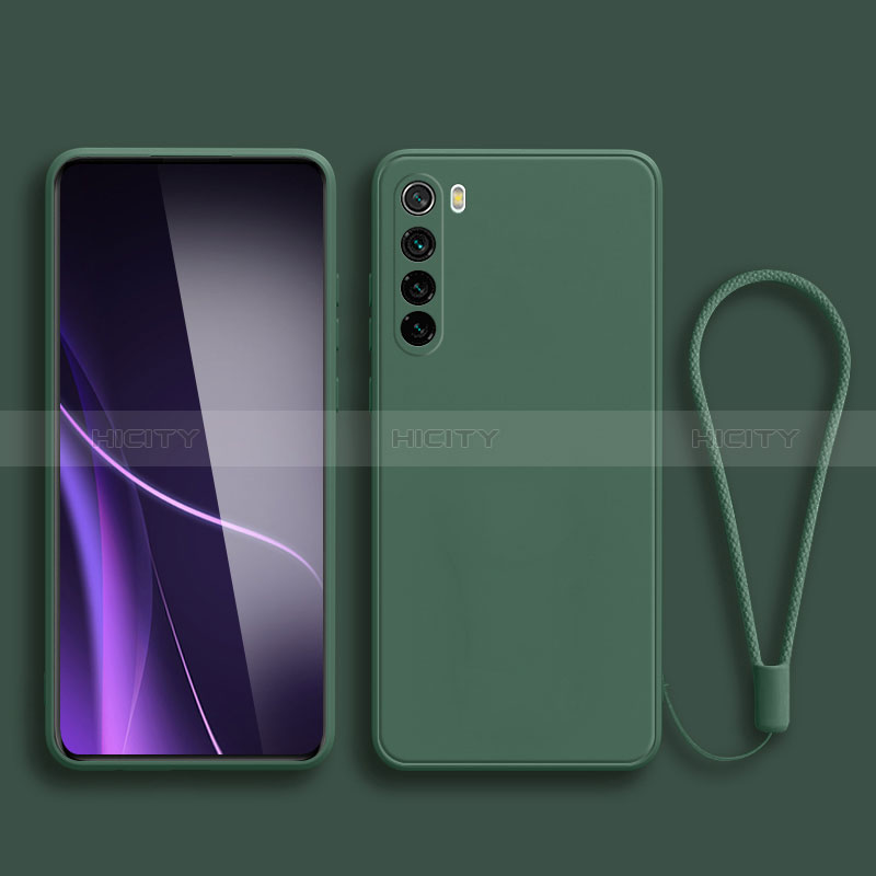 Custodia Silicone Ultra Sottile Morbida 360 Gradi Cover YK3 per Xiaomi Redmi Note 8 (2021) Verde Notte