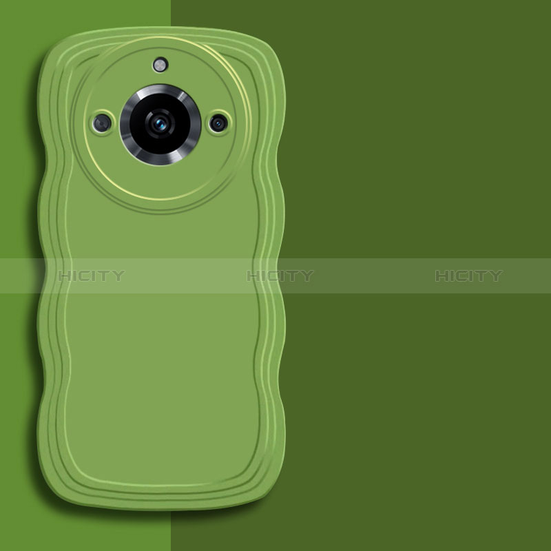 Custodia Silicone Ultra Sottile Morbida 360 Gradi Cover YK4 per Realme Narzo 60 5G Verde