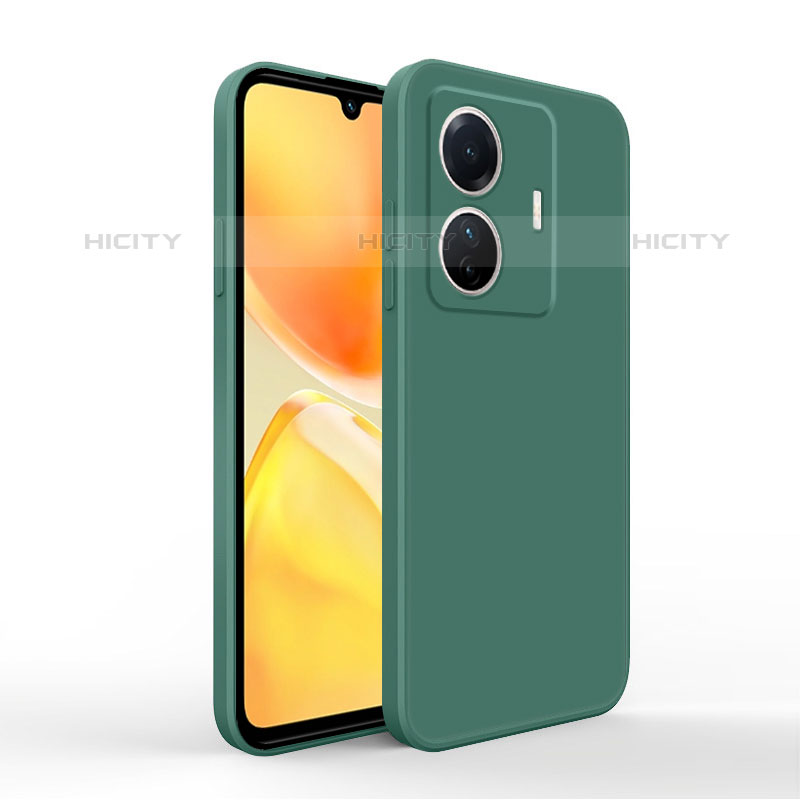 Custodia Silicone Ultra Sottile Morbida 360 Gradi Cover YK4 per Vivo iQOO Z6 Pro 5G Verde Notte