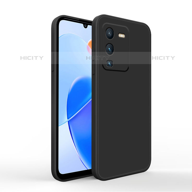 Custodia Silicone Ultra Sottile Morbida 360 Gradi Cover YK4 per Vivo V25 Pro 5G Nero