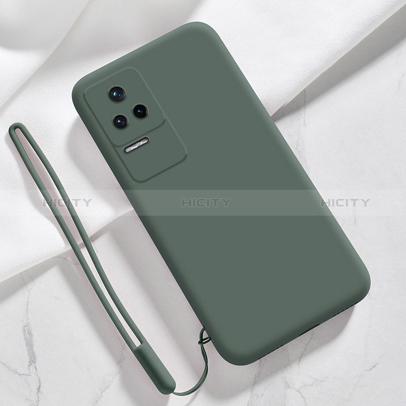 Custodia Silicone Ultra Sottile Morbida 360 Gradi Cover YK4 per Xiaomi Poco F4 5G Verde Notte