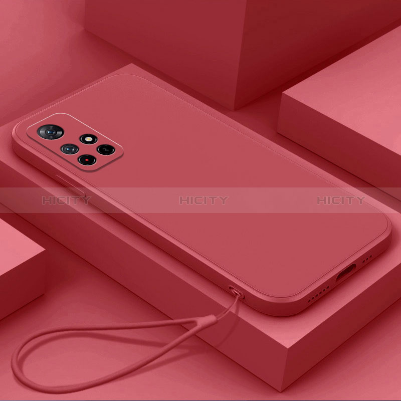 Custodia Silicone Ultra Sottile Morbida 360 Gradi Cover YK4 per Xiaomi Poco M4 Pro 5G Rosso