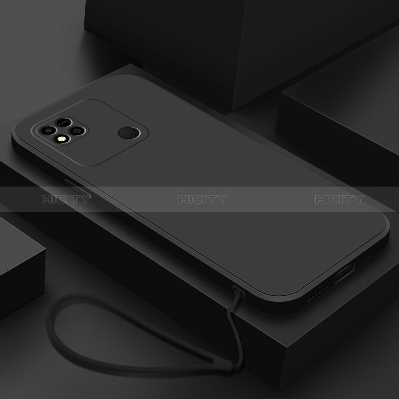 Custodia Silicone Ultra Sottile Morbida 360 Gradi Cover YK4 per Xiaomi Redmi 9 India Nero