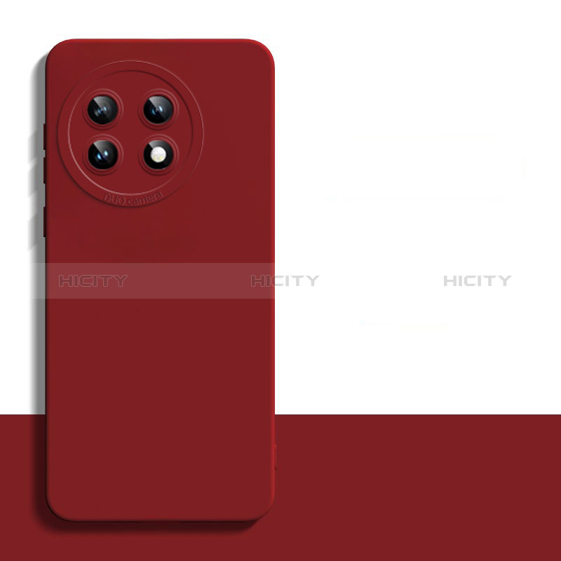 Custodia Silicone Ultra Sottile Morbida 360 Gradi Cover YK5 per OnePlus 11 5G Rosso