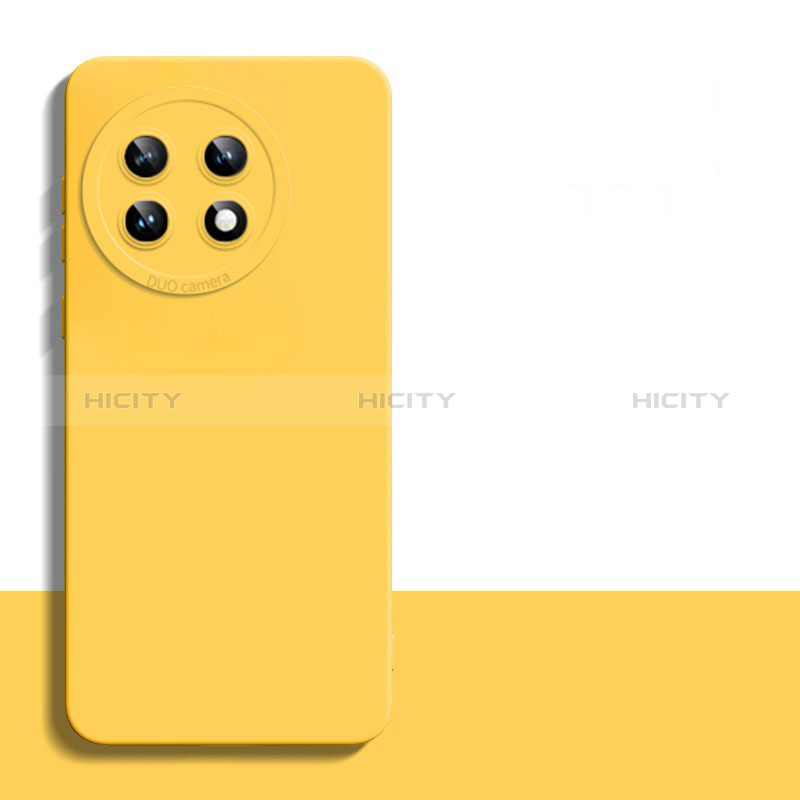 Custodia Silicone Ultra Sottile Morbida 360 Gradi Cover YK5 per OnePlus 11R 5G Giallo