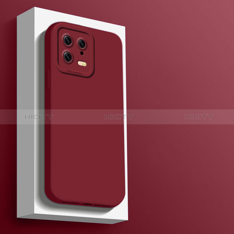 Custodia Silicone Ultra Sottile Morbida 360 Gradi Cover YK5 per Xiaomi Mi 13 Pro 5G Rosso