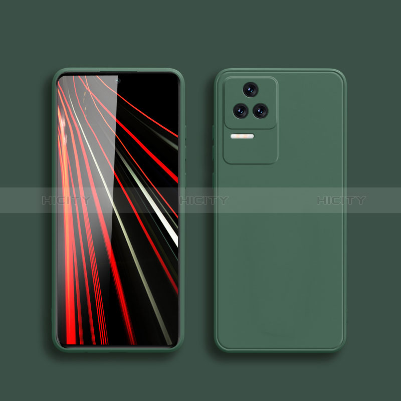 Custodia Silicone Ultra Sottile Morbida 360 Gradi Cover YK5 per Xiaomi Poco F4 5G Verde