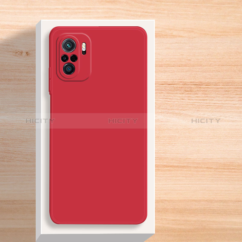 Custodia Silicone Ultra Sottile Morbida 360 Gradi Cover YK5 per Xiaomi Redmi K40 Pro+ Plus 5G Rosso