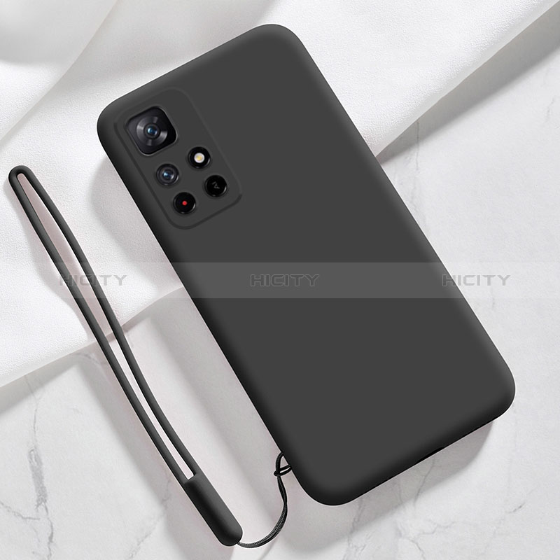 Custodia Silicone Ultra Sottile Morbida 360 Gradi Cover YK5 per Xiaomi Redmi Note 11S 5G Nero