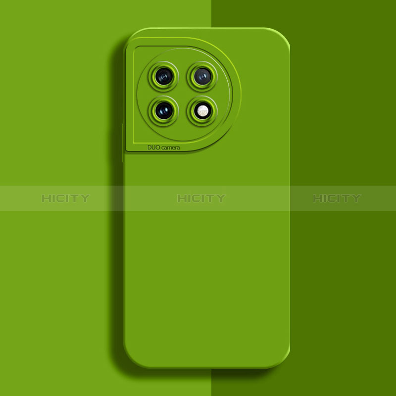 Custodia Silicone Ultra Sottile Morbida 360 Gradi Cover YK6 per OnePlus 11 5G Verde