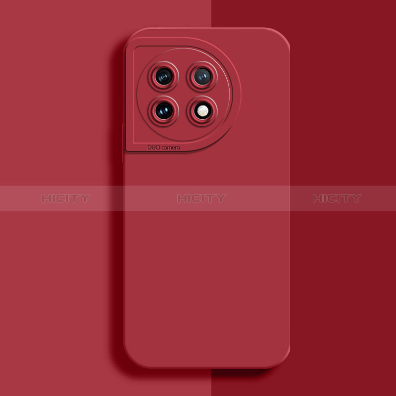 Custodia Silicone Ultra Sottile Morbida 360 Gradi Cover YK6 per OnePlus Ace 2 5G Rosso