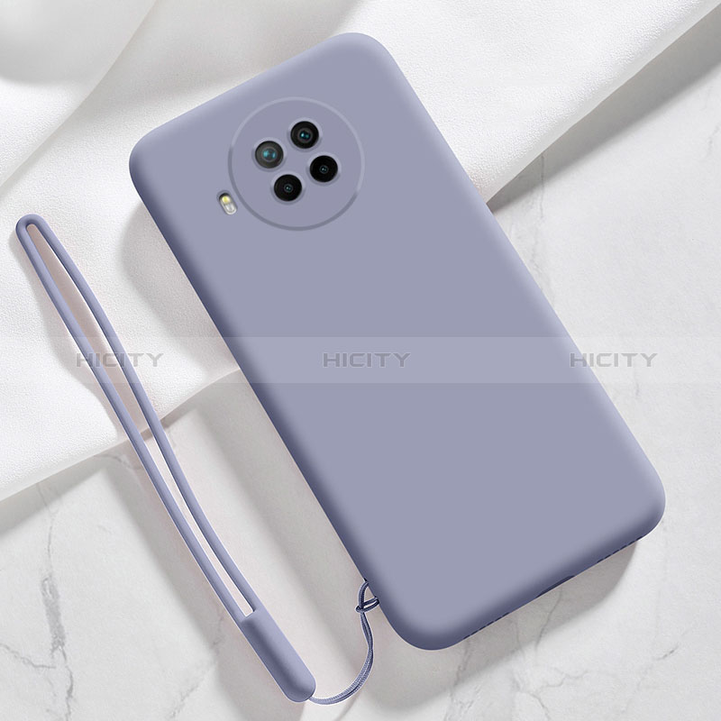 Custodia Silicone Ultra Sottile Morbida 360 Gradi Cover YK6 per Xiaomi Mi 10i 5G Grigio Lavanda