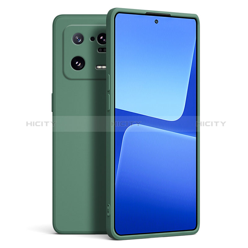 Custodia Silicone Ultra Sottile Morbida 360 Gradi Cover YK6 per Xiaomi Mi 13 Pro 5G Verde