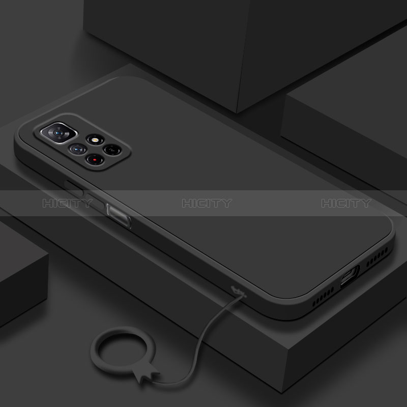 Custodia Silicone Ultra Sottile Morbida 360 Gradi Cover YK6 per Xiaomi Poco M4 Pro 5G Nero