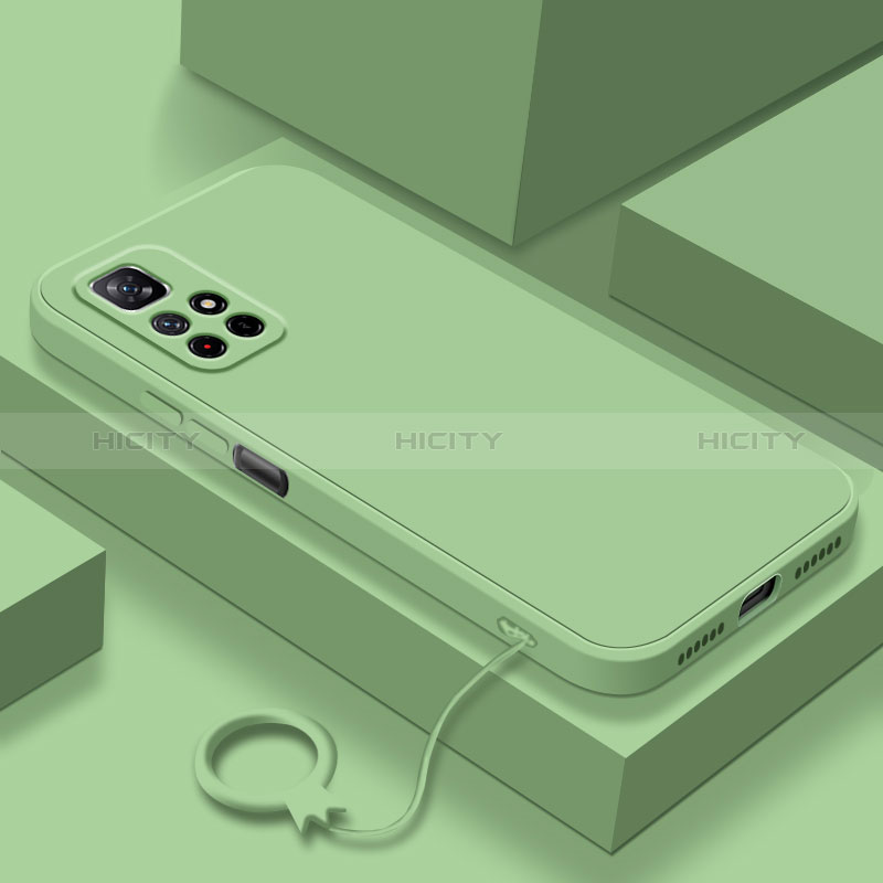 Custodia Silicone Ultra Sottile Morbida 360 Gradi Cover YK6 per Xiaomi Poco M4 Pro 5G Verde Pastello