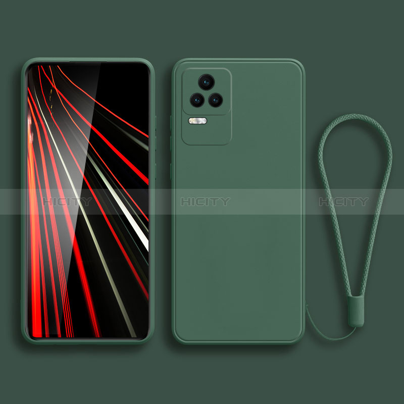 Custodia Silicone Ultra Sottile Morbida 360 Gradi Cover YK6 per Xiaomi Redmi K50 5G Verde Notte