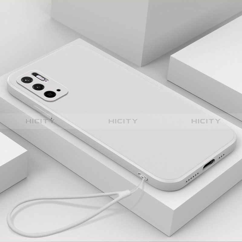 Custodia Silicone Ultra Sottile Morbida 360 Gradi Cover YK6 per Xiaomi Redmi Note 10 5G Bianco