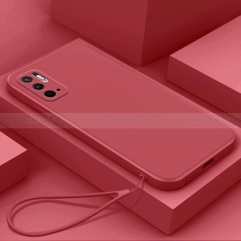 Custodia Silicone Ultra Sottile Morbida 360 Gradi Cover YK6 per Xiaomi Redmi Note 10 5G Rosso