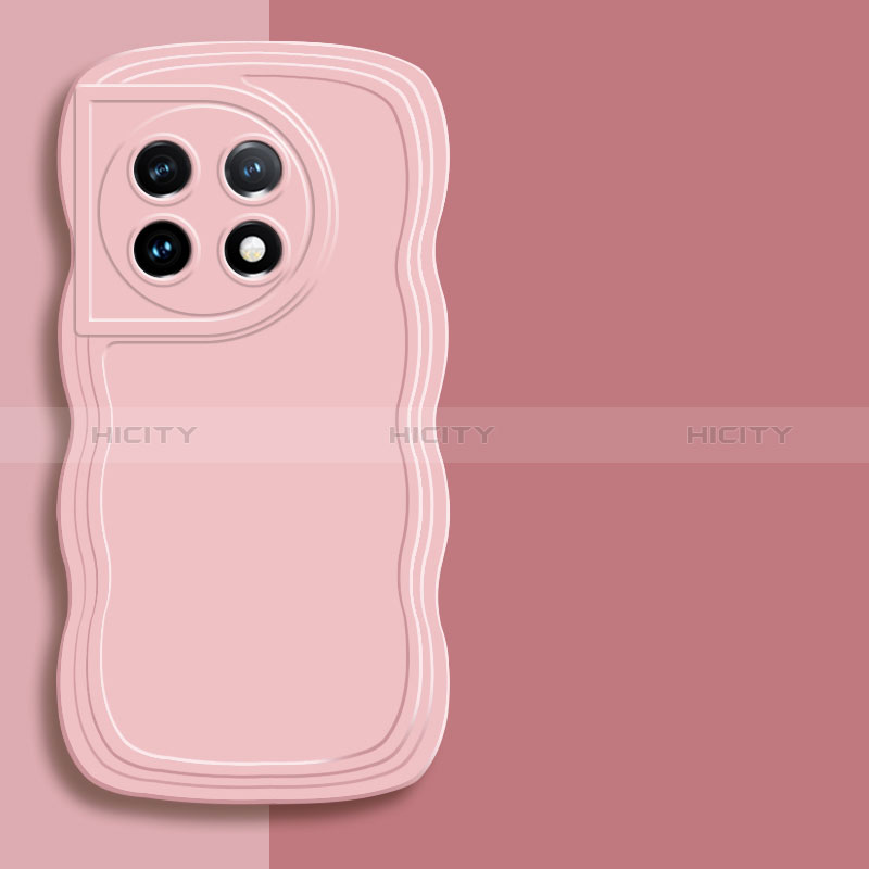 Custodia Silicone Ultra Sottile Morbida 360 Gradi Cover YK7 per OnePlus Ace 2 5G Rosa