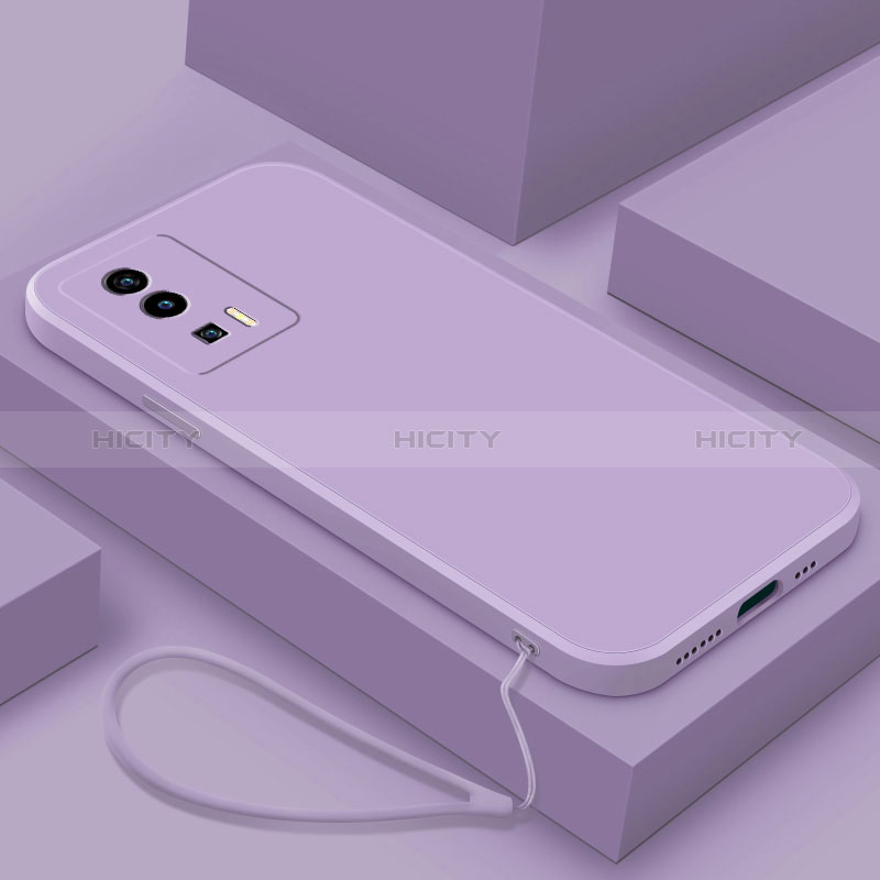 Custodia Silicone Ultra Sottile Morbida 360 Gradi Cover YK7 per Xiaomi Poco F5 Pro 5G Viola