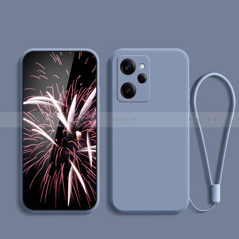 Custodia Silicone Ultra Sottile Morbida 360 Gradi Cover YK7 per Xiaomi Redmi Note 12 Pro Speed 5G Grigio Lavanda