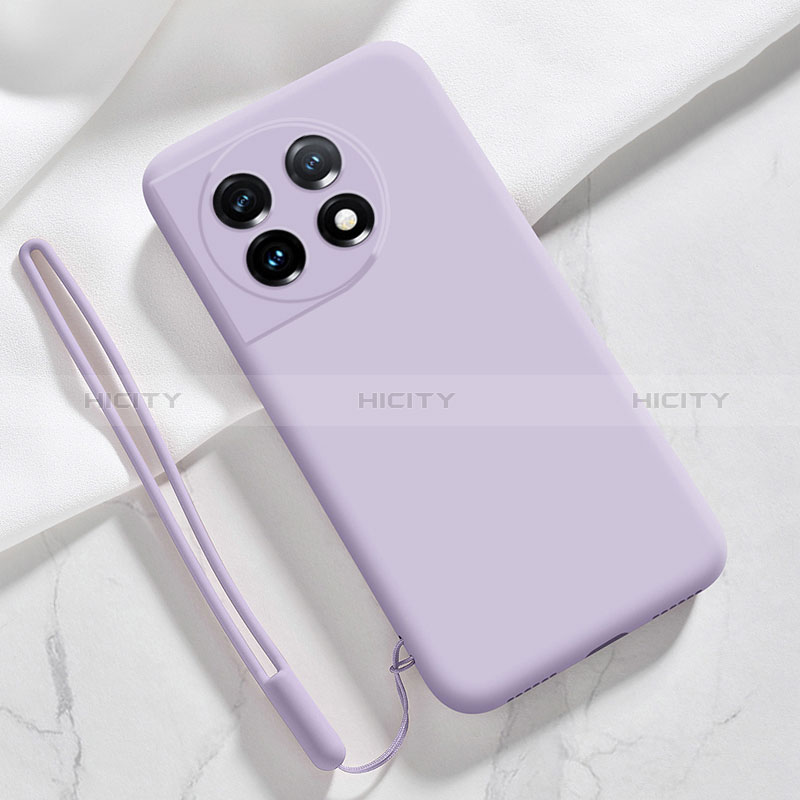 Custodia Silicone Ultra Sottile Morbida 360 Gradi Cover YK8 per OnePlus 11R 5G Lavanda