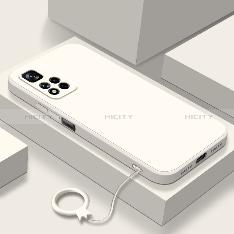 Custodia Silicone Ultra Sottile Morbida 360 Gradi Cover YK8 per Xiaomi Mi 11i 5G (2022) Bianco