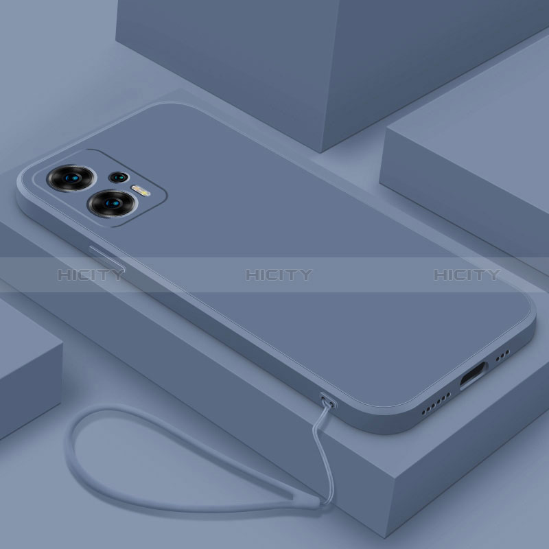 Custodia Silicone Ultra Sottile Morbida 360 Gradi Cover YK8 per Xiaomi Redmi Note 11T Pro 5G Grigio Lavanda