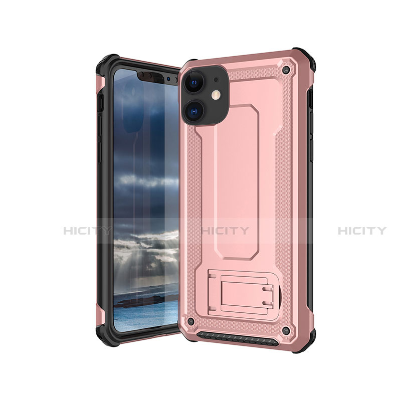 Custodia Silicone Ultra Sottile Morbida 360 Gradi Cover Z01 per Apple iPhone 11 Oro Rosa