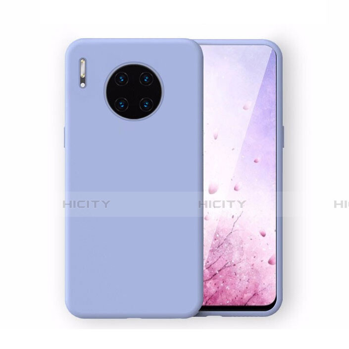 Custodia Silicone Ultra Sottile Morbida 360 Gradi Cover Z04 per Huawei Mate 30 Pro 5G Cielo Blu