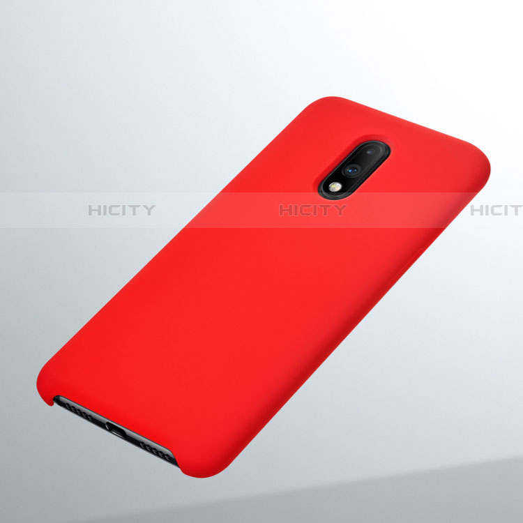 Custodia Silicone Ultra Sottile Morbida 360 Gradi per OnePlus 7 Rosso