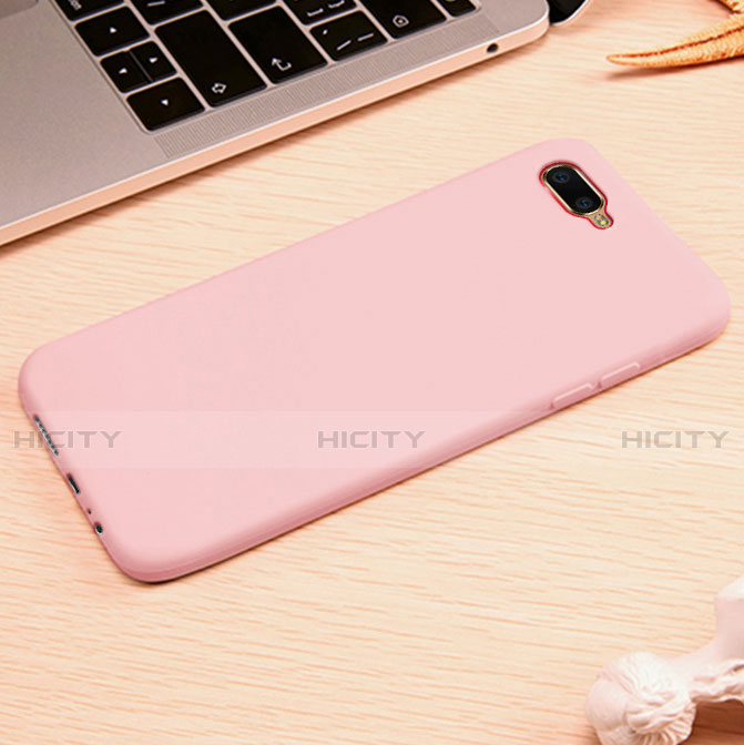 Custodia Silicone Ultra Sottile Morbida Cover A01 per Oppo R15X Rosa