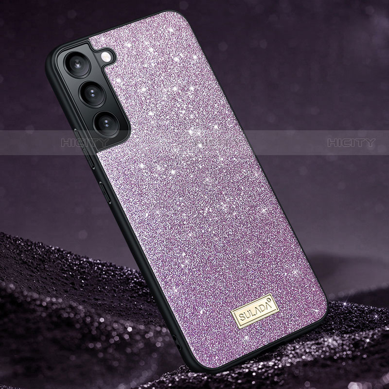 Custodia Silicone Ultra Sottile Morbida Cover A01 per Samsung Galaxy S21 Plus 5G Viola