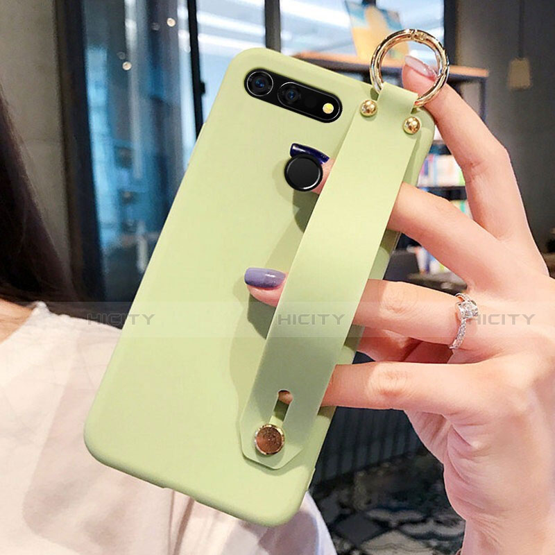 Custodia Silicone Ultra Sottile Morbida Cover C01 per Huawei Honor View 20 Verde