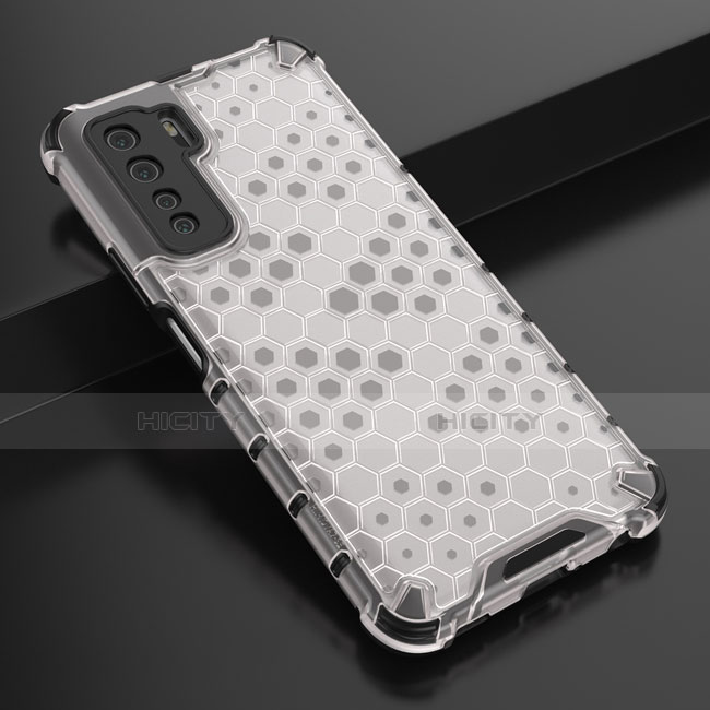 Custodia Silicone Ultra Sottile Morbida Cover C01 per Huawei Nova 7 SE 5G Bianco