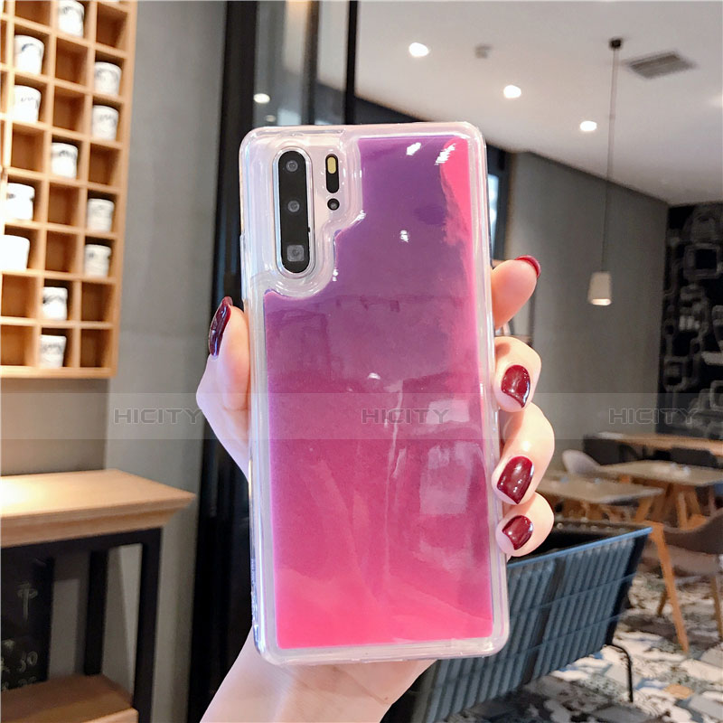 Custodia Silicone Ultra Sottile Morbida Cover C01 per Huawei P30 Pro New Edition Rosa Caldo