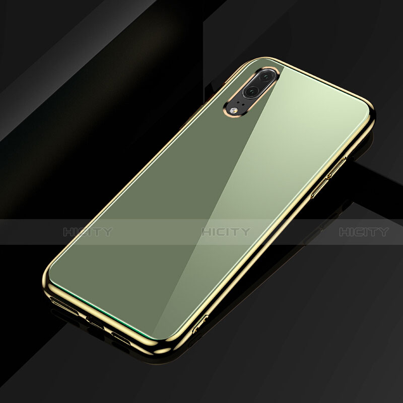 Custodia Silicone Ultra Sottile Morbida Cover C02 per Huawei P20 Verde