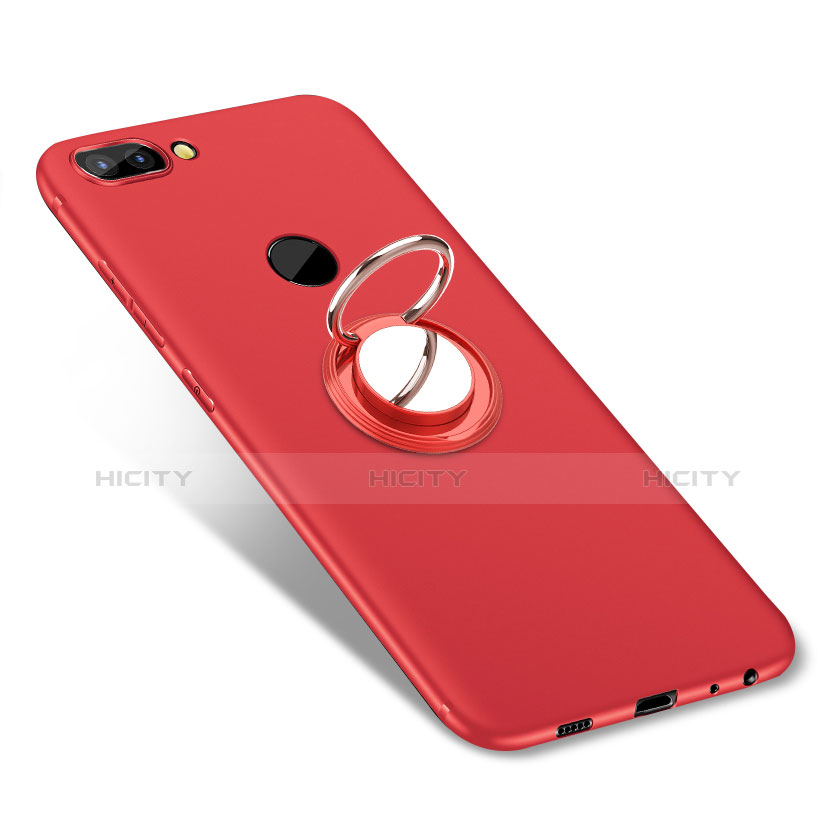 Custodia Silicone Ultra Sottile Morbida Cover con Anello Supporto per Huawei Enjoy 7S