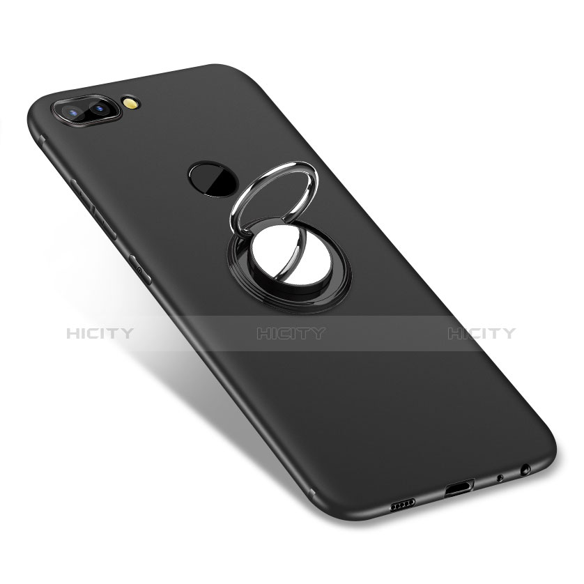 Custodia Silicone Ultra Sottile Morbida Cover con Anello Supporto per Huawei Enjoy 7S