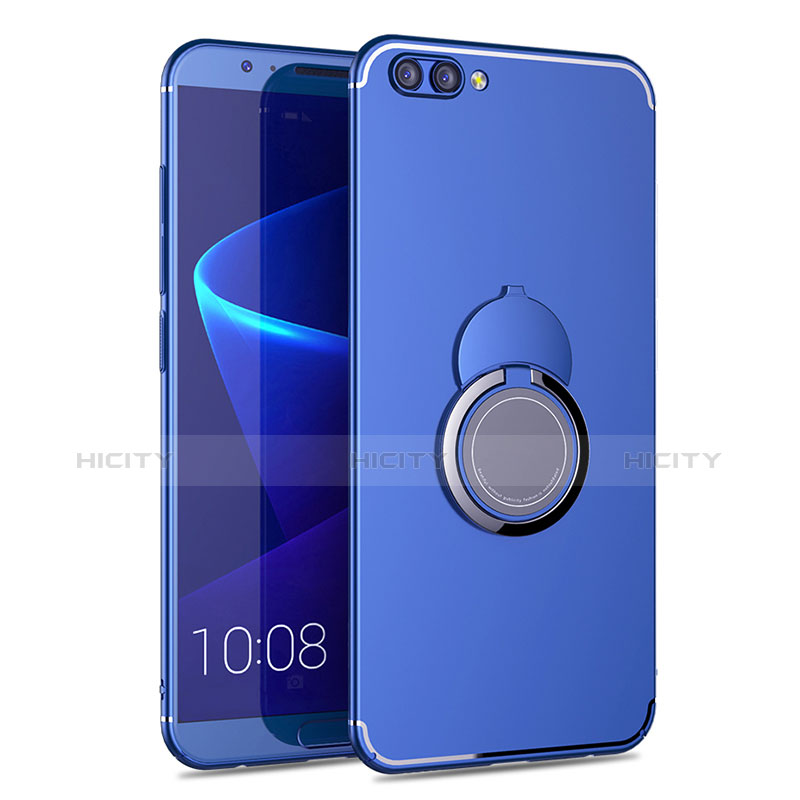 Custodia Silicone Ultra Sottile Morbida Cover con Anello Supporto per Huawei Honor V10