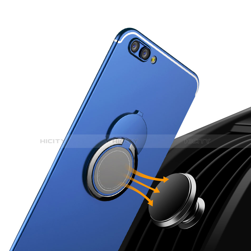 Custodia Silicone Ultra Sottile Morbida Cover con Anello Supporto per Huawei Honor V10