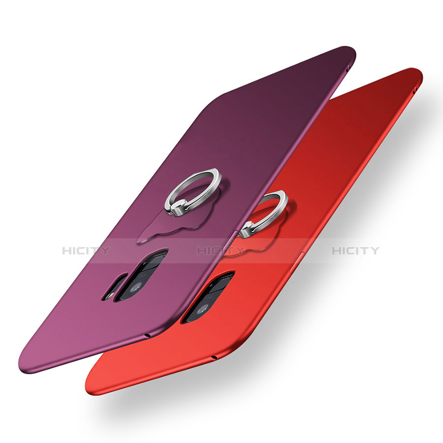 Custodia Silicone Ultra Sottile Morbida Cover con Anello Supporto per Samsung Galaxy S9