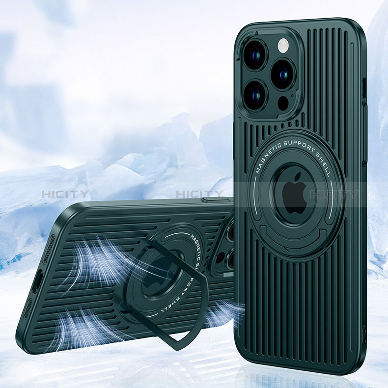 Custodia Silicone Ultra Sottile Morbida Cover con Mag-Safe Magnetic AC1 per Apple iPhone 15 Pro Max