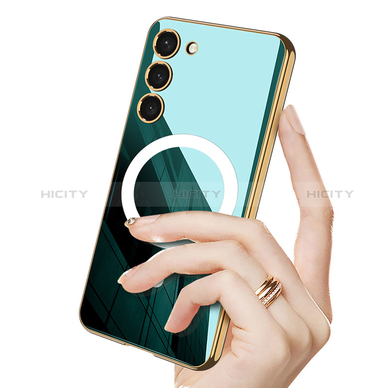Custodia Silicone Ultra Sottile Morbida Cover con Mag-Safe Magnetic AC1 per Samsung Galaxy S23 5G