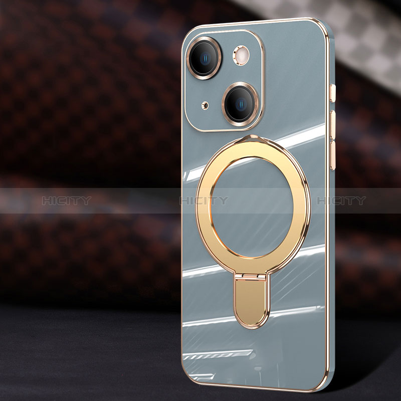Custodia Silicone Ultra Sottile Morbida Cover con Mag-Safe Magnetic C01 per Apple iPhone 14