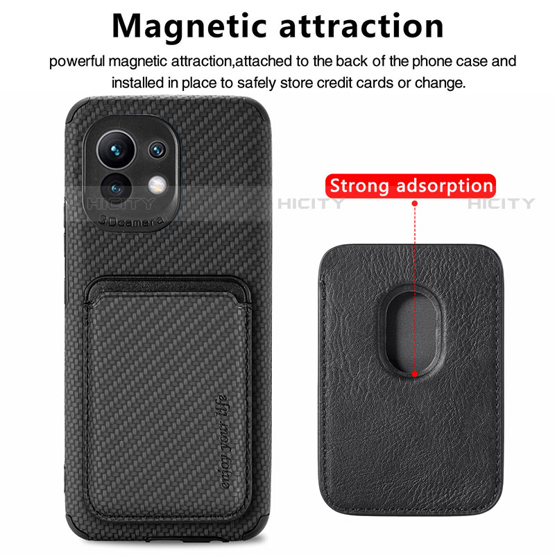 Custodia Silicone Ultra Sottile Morbida Cover con Magnetico A05 per Xiaomi Mi 11 Lite 5G