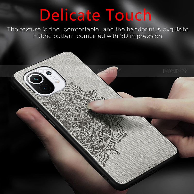 Custodia Silicone Ultra Sottile Morbida Cover con Magnetico A07 per Xiaomi Mi 11 Lite 5G