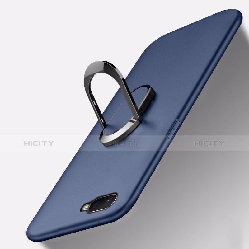 Custodia Silicone Ultra Sottile Morbida Cover con Magnetico Anello Supporto A01 per Oppo RX17 Neo